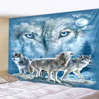 wolf%e2%80%99s creative tapestry wall hanging decoration tiger lion pattern wall hangings home textile wall bohemian decoration tapiz