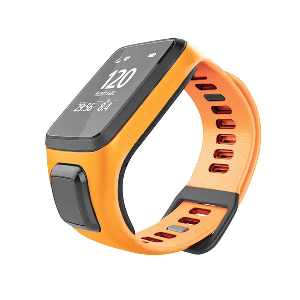 Силиконовый ремешок на запястье для TomTom Runner 2 3 сменный наручных часов с рисунком