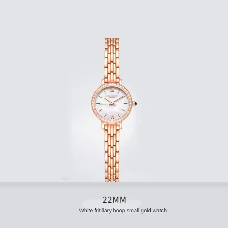 2021 new watch female diamond small gold watch temperament waterproof quartz watch simple starry ladies watch enlarge