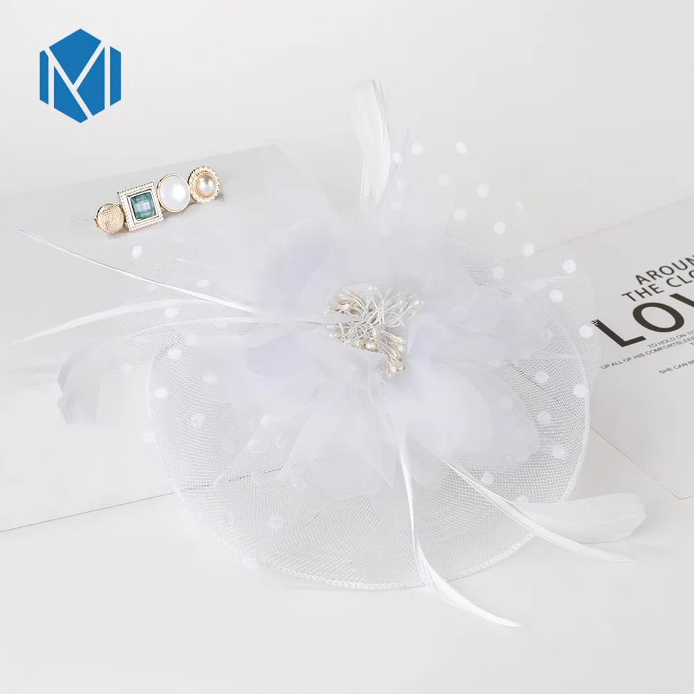 STYLE 4 C M MISM, женские элегантные заколки для волос, заколки для волос, полый цветок, бисер с перьями, резинки для волос, пряжа, Коктейльные, вечерние, свадебные аксессуары для волос - Цвет: STYLE 4 C