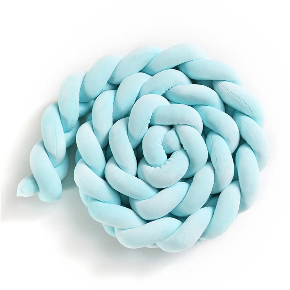 

1m Twisted Braid Baby Bed Bumper In The Crib Baby Room Cot Bumper Newborn Braid Cot Bumper Child Bed Bumper Kids Room Decoration