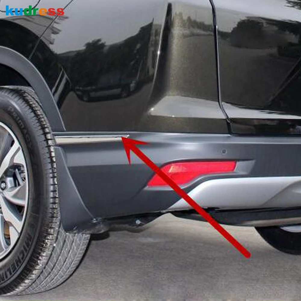 Для Honda CRV CR-V 2017 2018 2019 хромированная накладка на задний бампер защитная