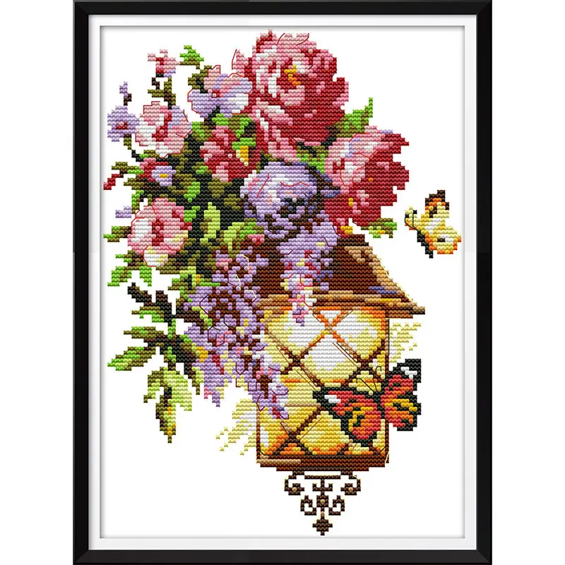 H796 Everlasting love light of fascination китайские наборы крестиков экологический хлопок с принтом 14CT DIY подарок рождественские украшения - Цвет: H796