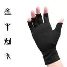 1 пара компрессионный артрит искусственный хлопок облегчение боли в суставах для рук женский мужской перчатки, поддержка запястья велосипедные перчатки