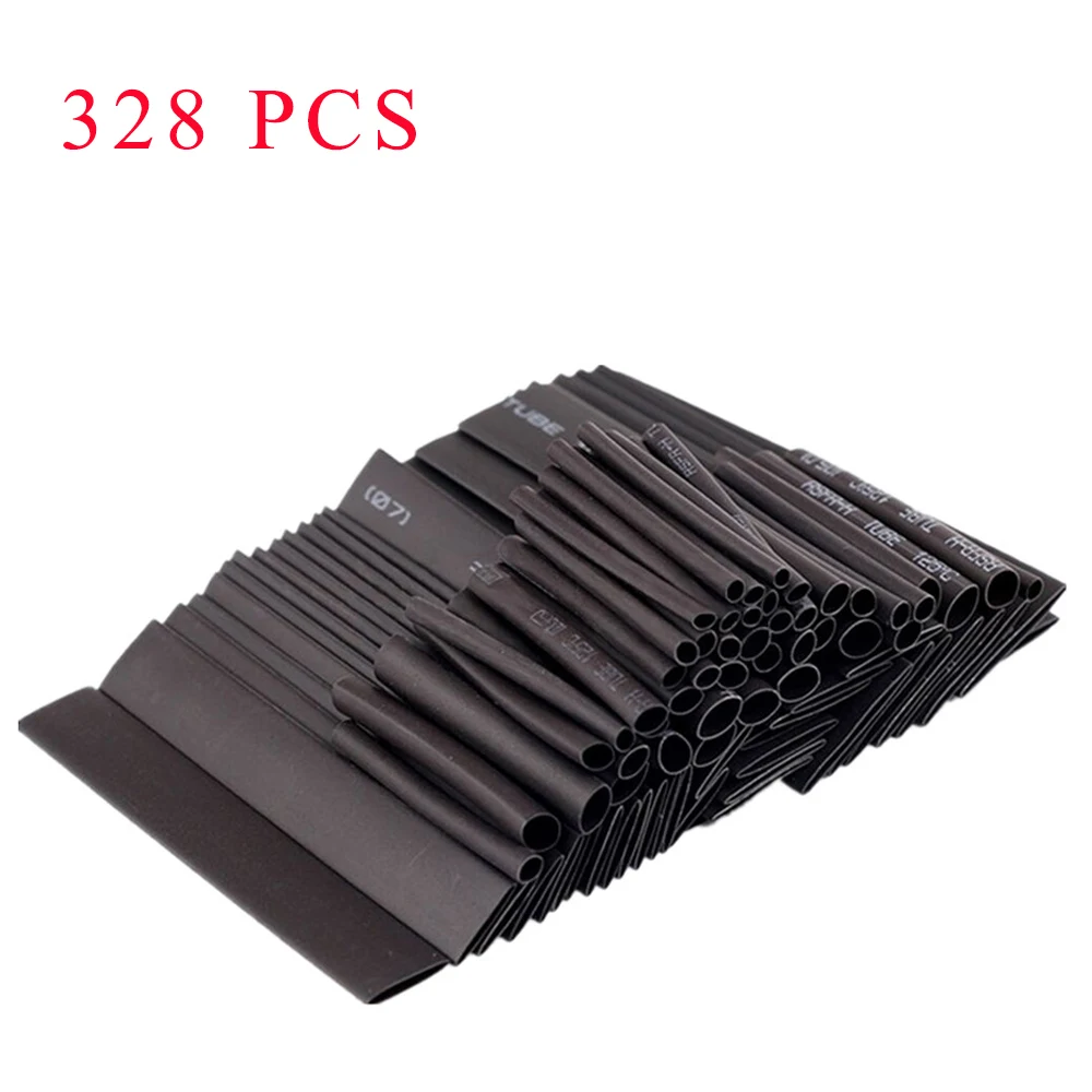 

127/328 Pcs Set Heat Shrink Tube Assorted Insulation Shrinkable Tube Wire Cable Sleeve Kit caN Weatherproof Heat Tube Dropship