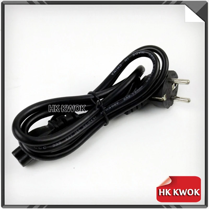 Сетевой шнур для ноутбука Asus HP Sony Toshiba Dell lenovo Acer Sumsung европейская вилка 3 зубца 2