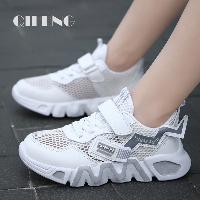 

Children Shoes Boys Girls Sandals Student Kids Summer 5 8 12 13 Popular Casual Mesh Footwear Cartoon Flat Chunky Sneakers School