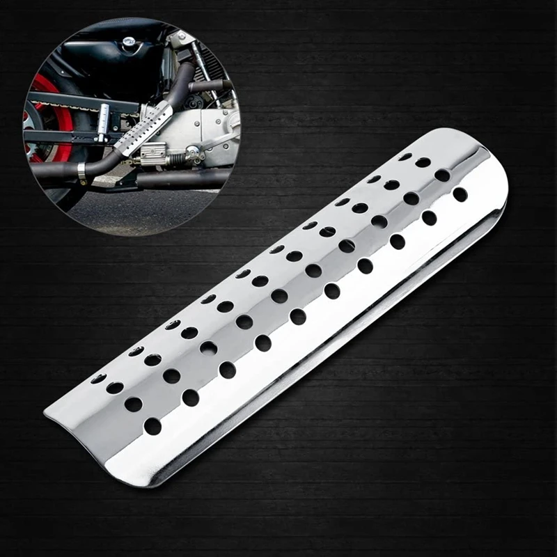 

Motorcycles Exhaust Muffler Pipe Heat Shield Cover Heel Guard