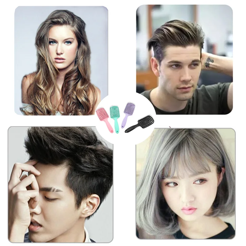 Профессиональная расческа для волос с отверстиями распутывания инструменты