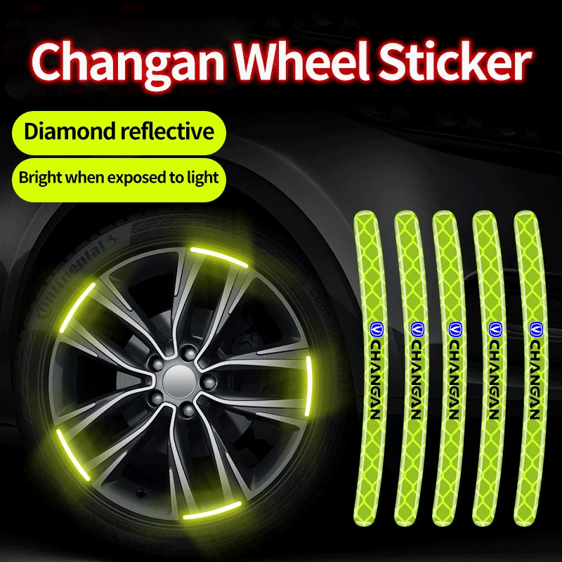 

20 strips suitable for Changan CS15 CS35 CS75 EADO fluorescent car wheel decoration stickers car reflective stickers