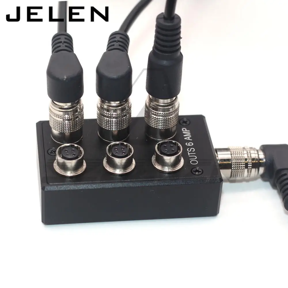 4 pin female to Hirose выходы питания 6 AMP для звуковых устройств 688 633 Zoom F8 Camera power fourway splitter