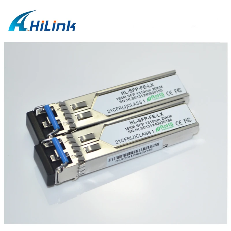 Hilinktech Бесплатная Доставка! 155M 1310nm SMF GE SFP Трансивер 10KM LC DDM | Мобильные телефоны и