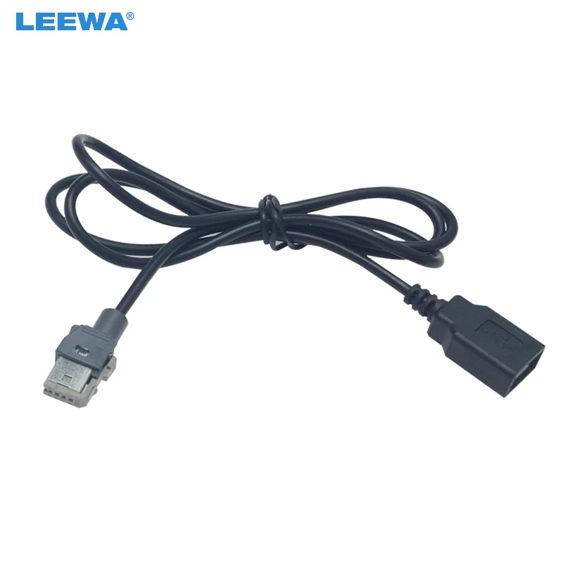 LEEWA 10X Оригинальный стандартный CD аудио разъем USB адаптер Conector для Peugeot 307 408 Citroen C4 C5 кабель передачи данных
