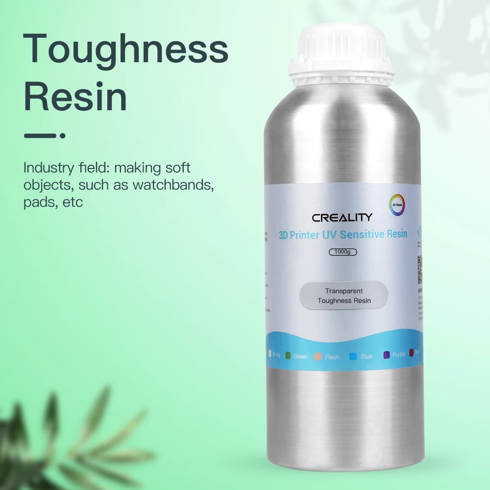 

HALOT Official 405nm Toughness Resin 500g Liquid Photopolymer Resin 500g Used for Printing Soft-needed Stuff for LCD 3D Printer
