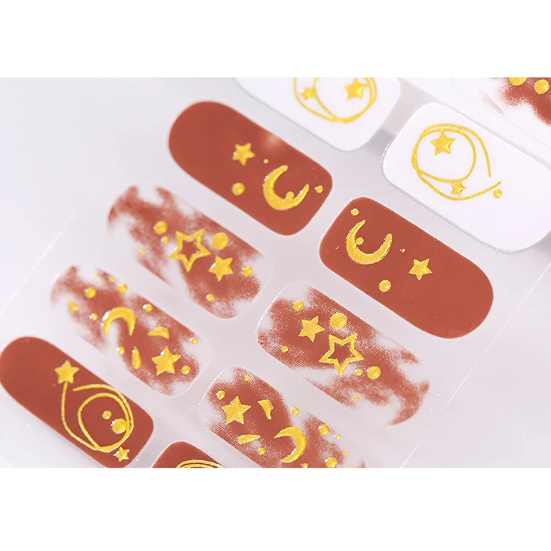 

3d Metal Nail Sticker Full Wraps Waterproof Sweatproof Long Lasting Nail Patch Nail Art Nail Sticker Nails Accesorios