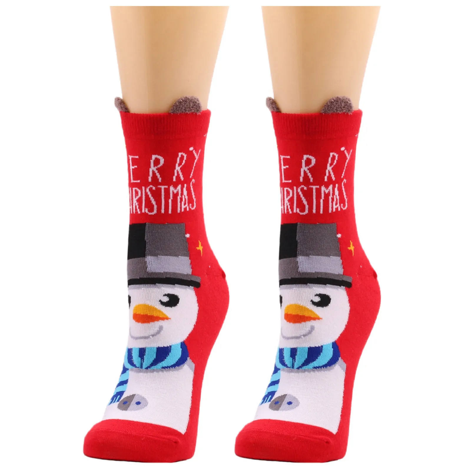 Хлопковые рождественские носки украшения для дома подарки Рождественское