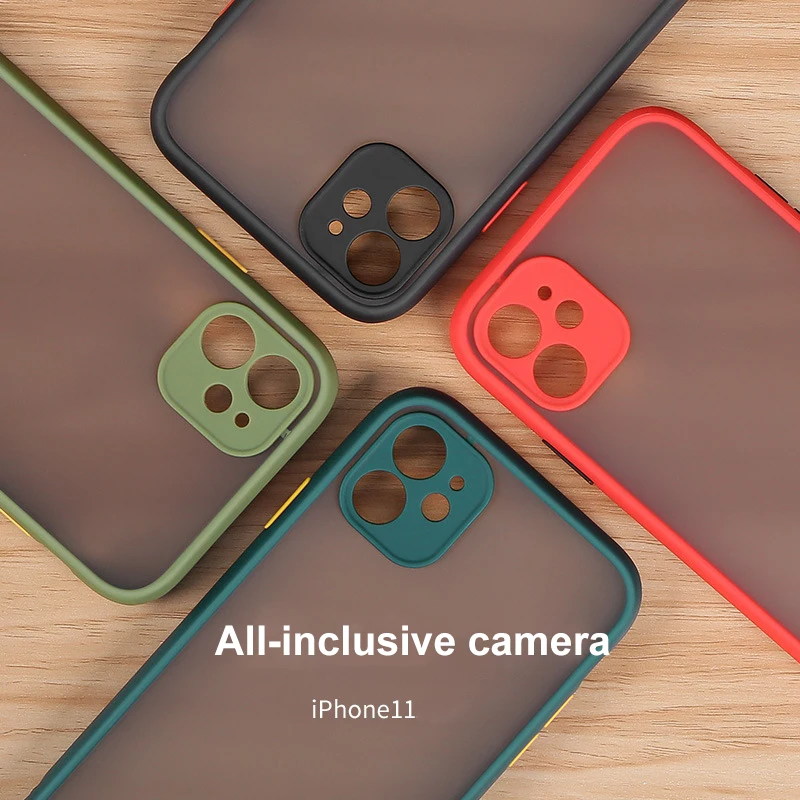 

Suitable For Apple 13 Mobile Phone Case Iphone11/12/Mini/Max/X/Xr Contrast Color Mobile Phone Case Frosted Mobile Phone Case
