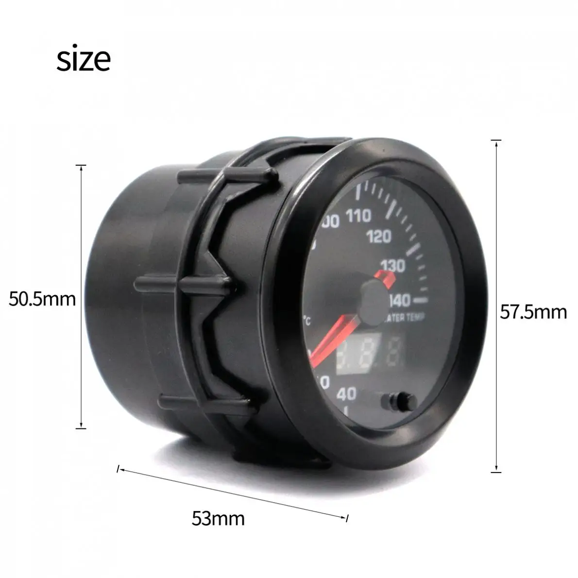 52 мм 2 дюймовый двойной дисплей 12 В Универсальный Автомобильный датчик