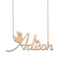 adison name necklace custom name necklace for women girls best friends birthday wedding christmas mother days gift