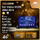 Автомобильный радиоприемник TIEBRO2 Din Android для Volvo XC90 2004-2014 Автомобильный мультимедийный видеоплеер GPS-трек Carplay 2din DVD-плеер DSP