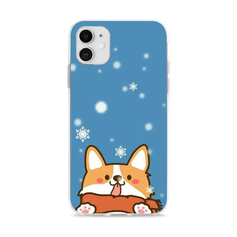 

Kawaii Corgi Dog Fundas Coque Carcasa for IPhone 11 Pro Max Case XR XS 12 7 8 Plus SE 2020 Cover Accessories Cascos