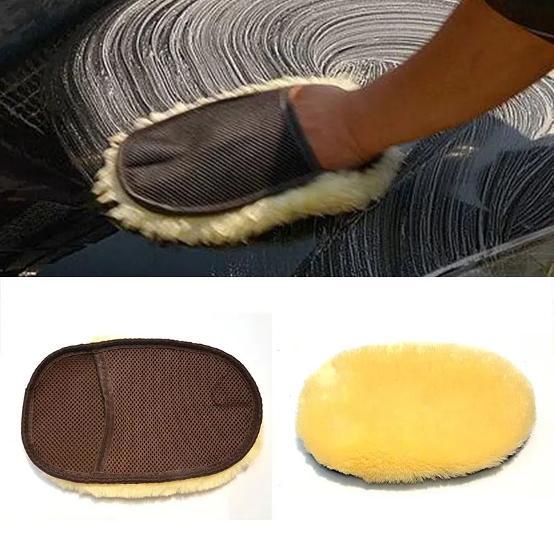 

Hot Car Washing Tools Wool Fleece Gloves Soft Comfortable Cleaning Tools Purifying Cleaning Brush Useful Household Supplies