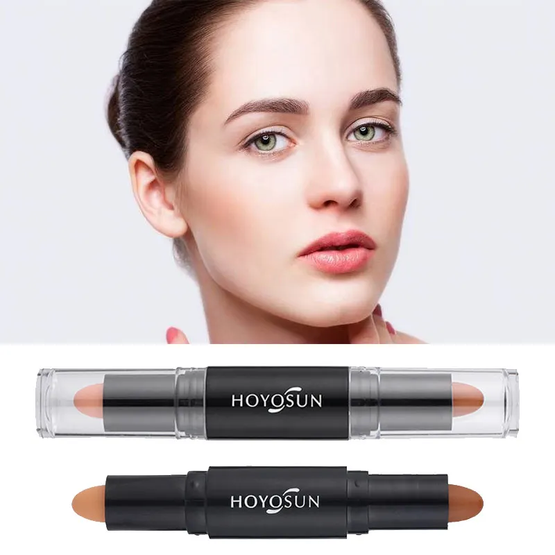 2 в 1 бронзатор Contour Highlight Ремонт теней Stick Корректор для лица макияжа Основа