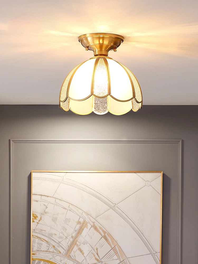 MOONSHADOW потолочный светильник светодиодный полный корпус из латуни с цветком