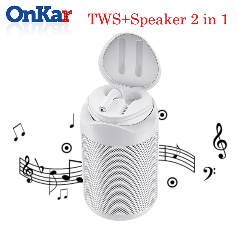 

ONKAR i9 Pro TWS 2 in 1 True Wireless Earphones Speaker Bluetooth 5.0 Headphone Speaker Ear Handsfree For Mobile Phone
