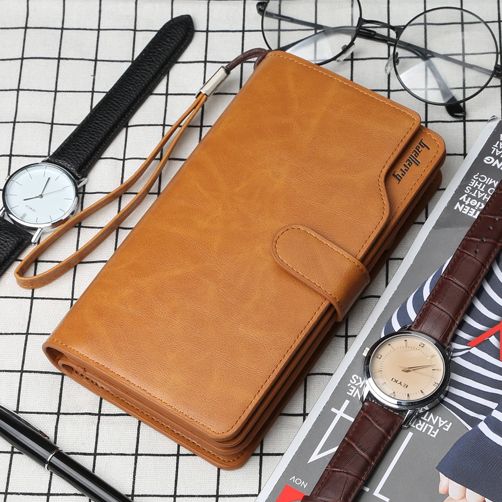 Мужской кошелек сумка на молнии 30-процентный большой объем деловые Стандартные