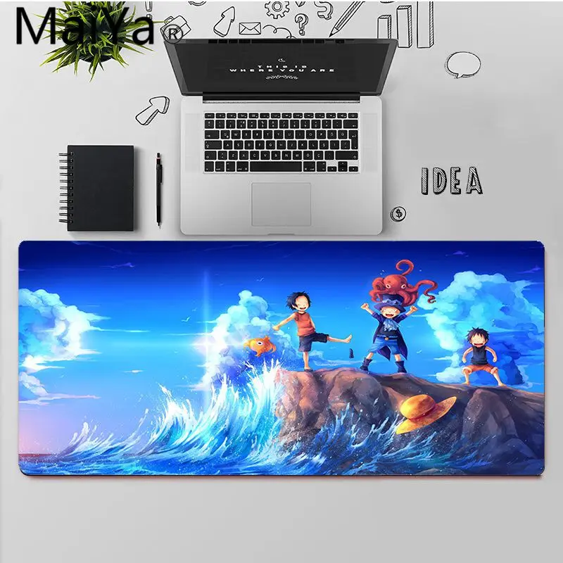 

Maiya Top Quality One Piece Ace Keyboards Mat Rubber Gaming mousepad Desk Mat Free Shipping Large Mouse Pad Keyboards Mat