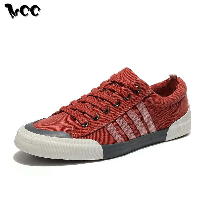 

Men Canvas Shoes Breathable Lace-up Sneakers Classic Round Toe Retro Style Casual Shoes High Quality Wear-resistant Mans Shoes