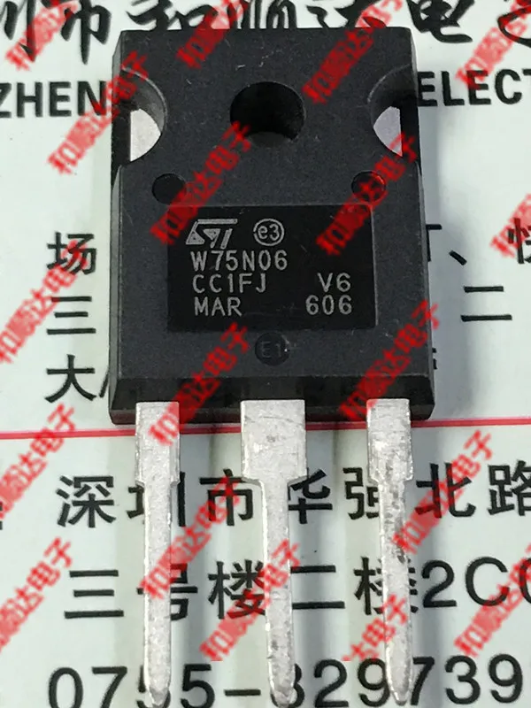 

10 шт. STW75N06 W75N06 TO-247 60V 75A