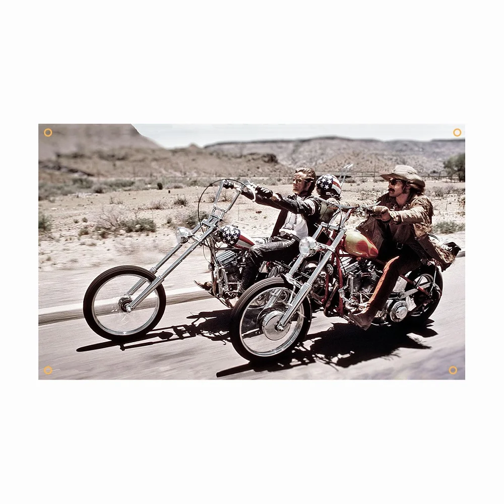 

3x5 Ft Easy Rider Poster Flag Movie Cartoon Banner for Home Decor Hanging