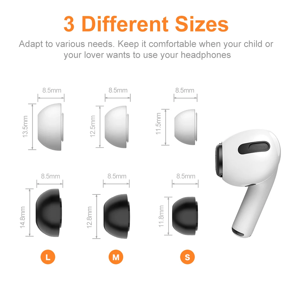 Силиконовые накладки для наушников Airpods Pro 12 шт. с коробкой | Электроника