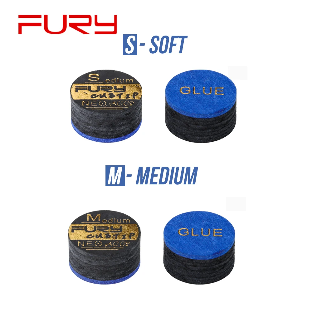 Оригинальный Fury Super Tips S M 14 мм наконечник восемь слоев свиной кожи Многослойные
