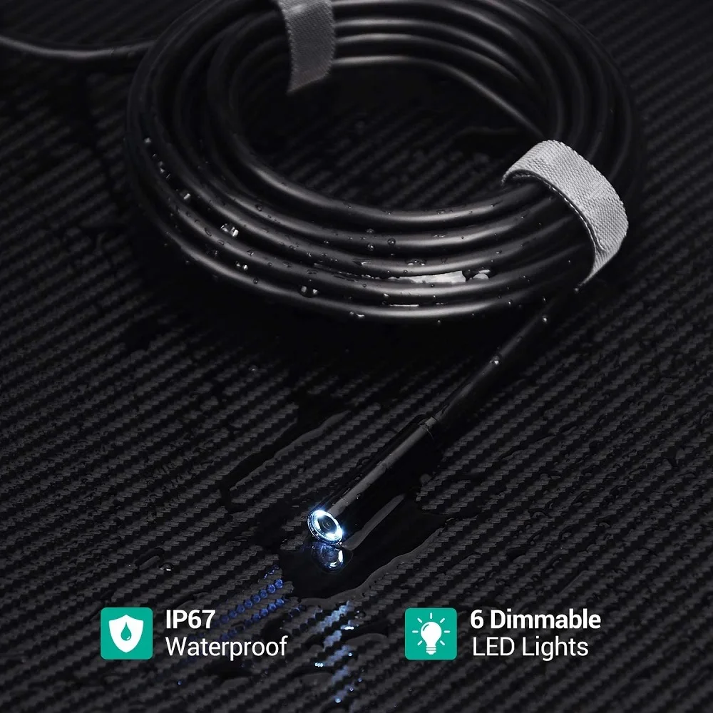 USB/беспроводной Эндоскоп DEPSTECH мини камера для осмотра 2 МП/5 МП IP67