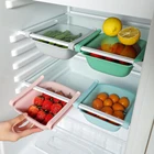 Кухонный холодильник, регулируемый растягивающийся Органайзер, ящик для яиц, контейнер для хранения продуктов, контейнер для овощей, выдвижной ящик