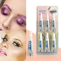 6 pcsset super waterproof strong eyelash glue transparent and firm fake lash glue eye makeup tools