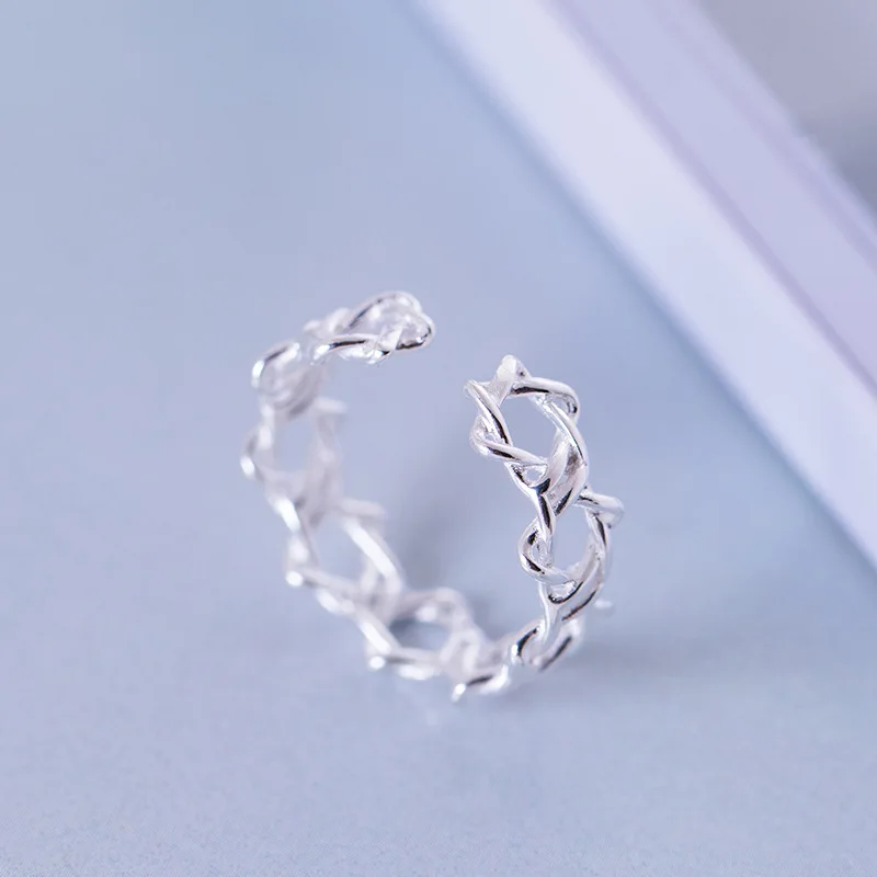 Acecare 925 Серебряное шестиконечное кольцо со звездами женское японское и корейское