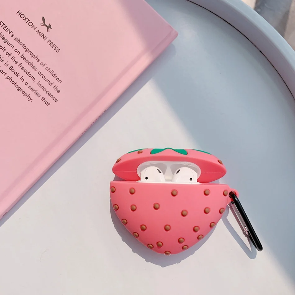 3D чехол для наушников s для AirPods чехол с милым мультяшным изображением бутылки молока для Apple Airpods Защитная крышка для Earpods чехол для наушников кольцевой ремешок - Цвет: 888
