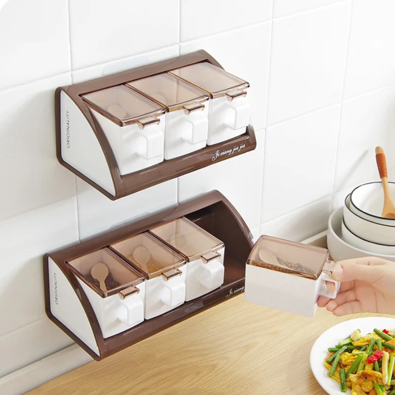 Пластиковый ящик для хранения кухонная стойка полка уборки настенная подвесная