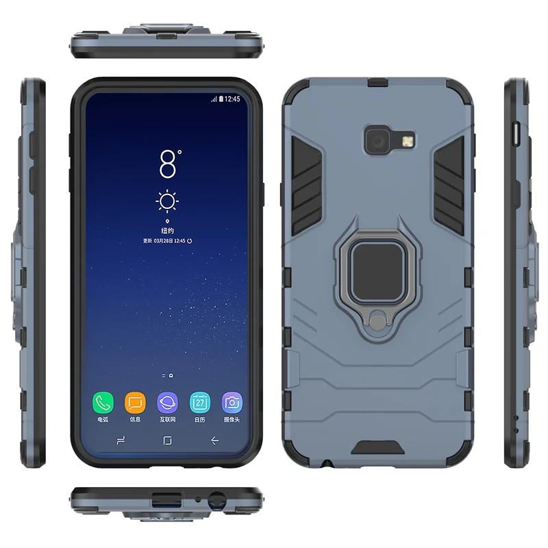 Чехол для телефона samsung J6 J4 Plus 2018 J2 PRO J4CORE два в одном противоударный ПК + ТПУ