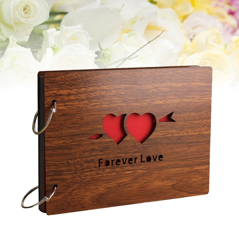 8-дюймовый Деревянный альбом для скрапбукинга с вырезами фотоальбом сделай сам