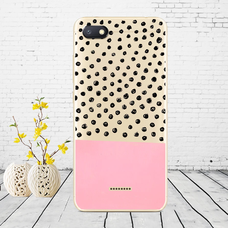D34 Силиконовый чехол для xiaomi redmi 6a защитный чехол Мягкий ТПУ чехол для телефона Чехлы для xiaomi redmi 6A чехол бампер 6a Coque - Color: D34