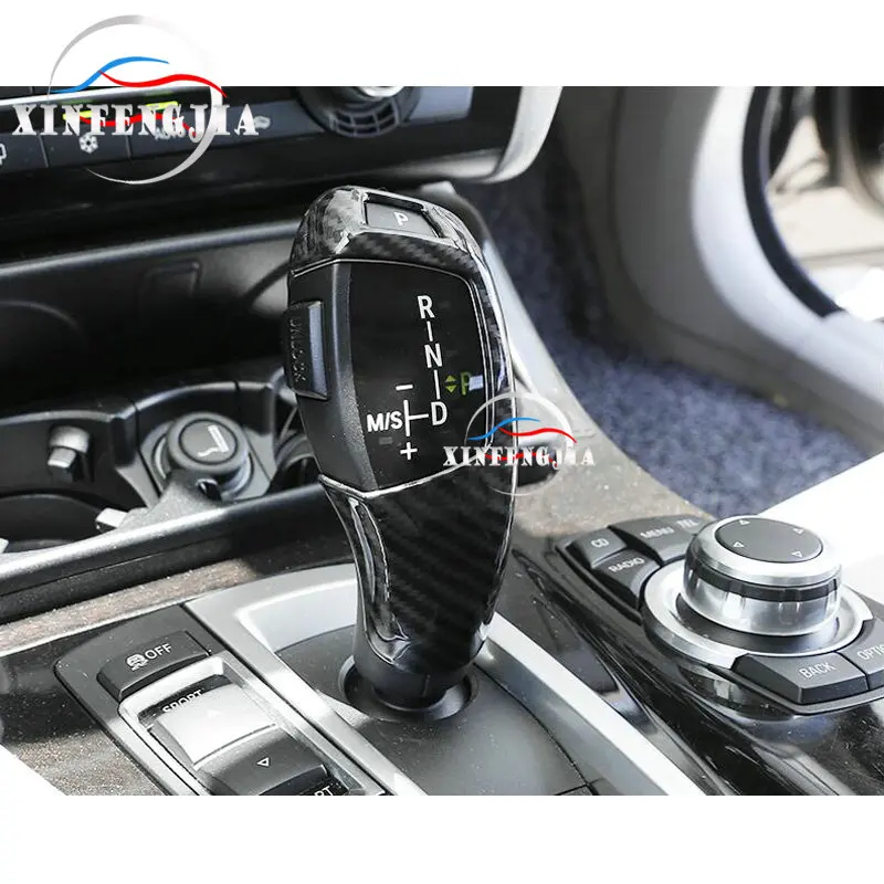 

For BMW 1 2 3 4 5 6 7 Series X3 X4 X5 X6 Carbon Fiber Color Shift Knobs Gear Shift Decorate Cover Trim