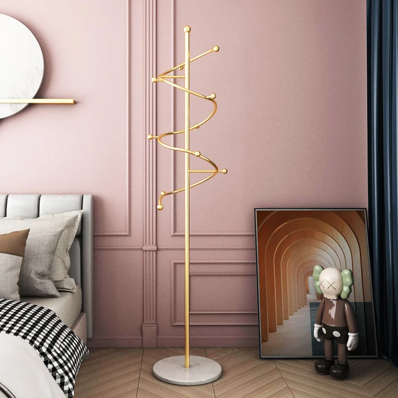 

GY Light Luxury Simple Coat Rack Floor Bedroom Modern Clothes Rack Italian Hanging Clothes Rack Bag Hanging Rack