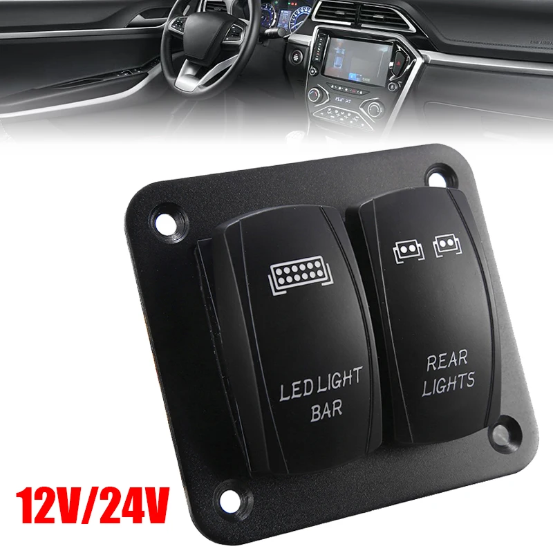 1 шт. универсальная синяя панель перекидного переключателя светодиодсветильник