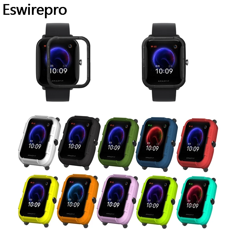 

Hard PC Material Case Bumper For Xiaomi Amazfit Bip U / Bip / POP Smart Watch Cover Edge Frame Shell For Huami Amazfit BipU