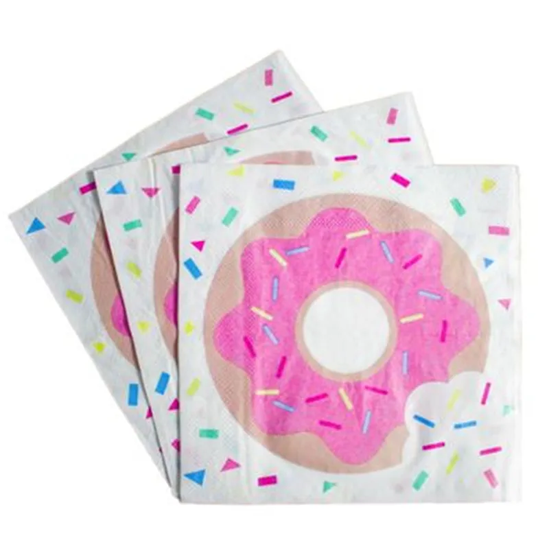 Пончик вечерние одноразовые наборы посуды пончики счастливый плакат &quotс днем